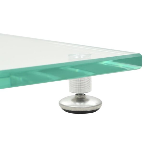 vidaXL Soportes de altavoz vidrio templado diseño columna plata 2 uds
