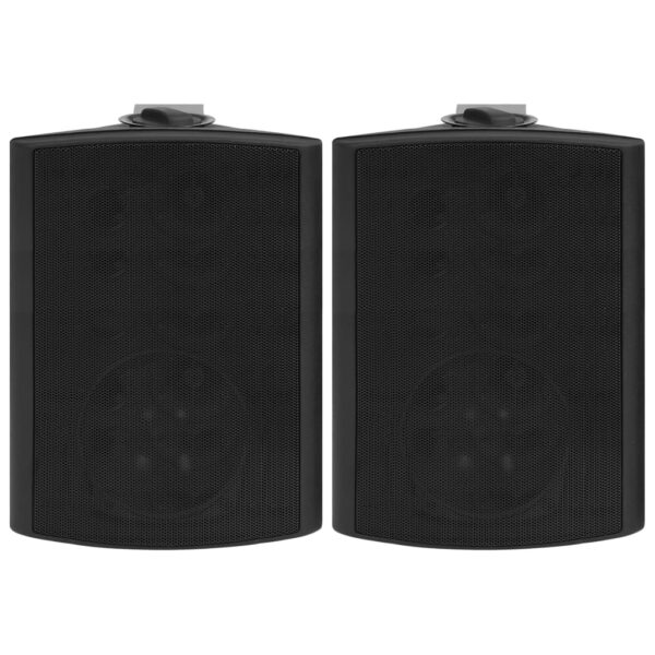 vidaXL Altavoces estéreo de pared 2 uds negro interior/exterior 120 W